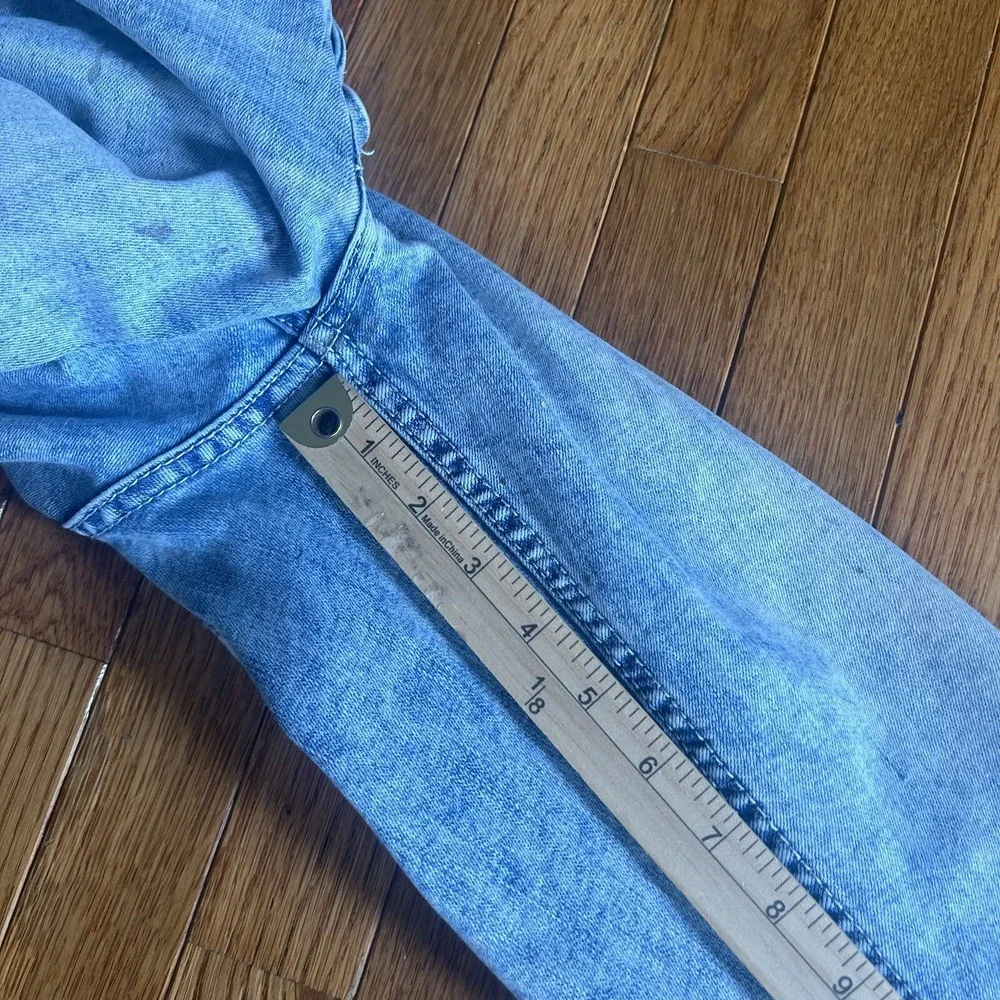 BKE Mason‎ Jeans Mens 32x30 (Actual 32x29) Light Blue Straight Stretch FLAWS